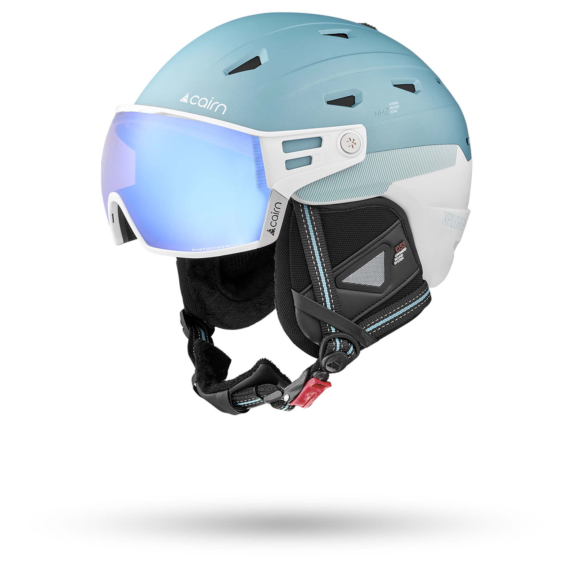 スキー UNISEX HELMET FIT VISOR IMPACTS XPLORER VISOR EVOLIGHT NXT® MAT METALLIC EUCALYPTUS – Cairn