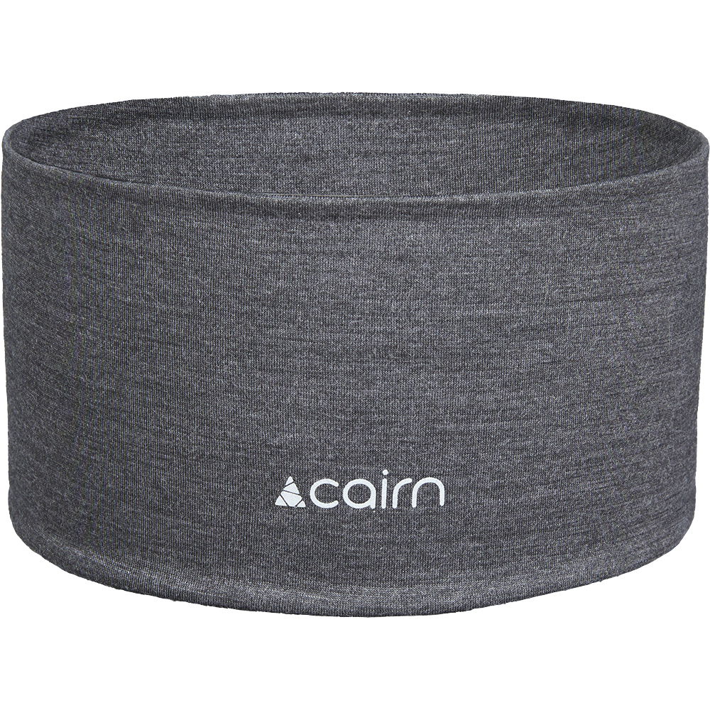 MERINO HEADBAND BLACK CHINE