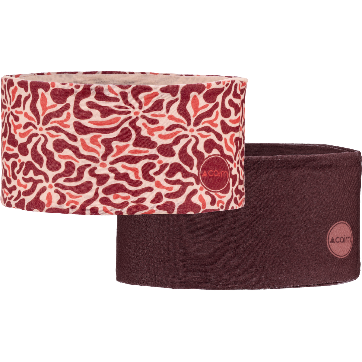 DUO MALAWI HEADBAND BURGUNDY FLOWER