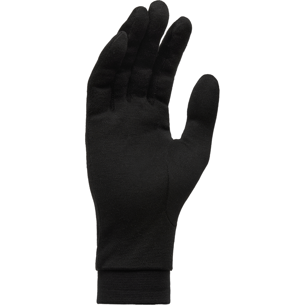 SILK GLOVES M BLACK