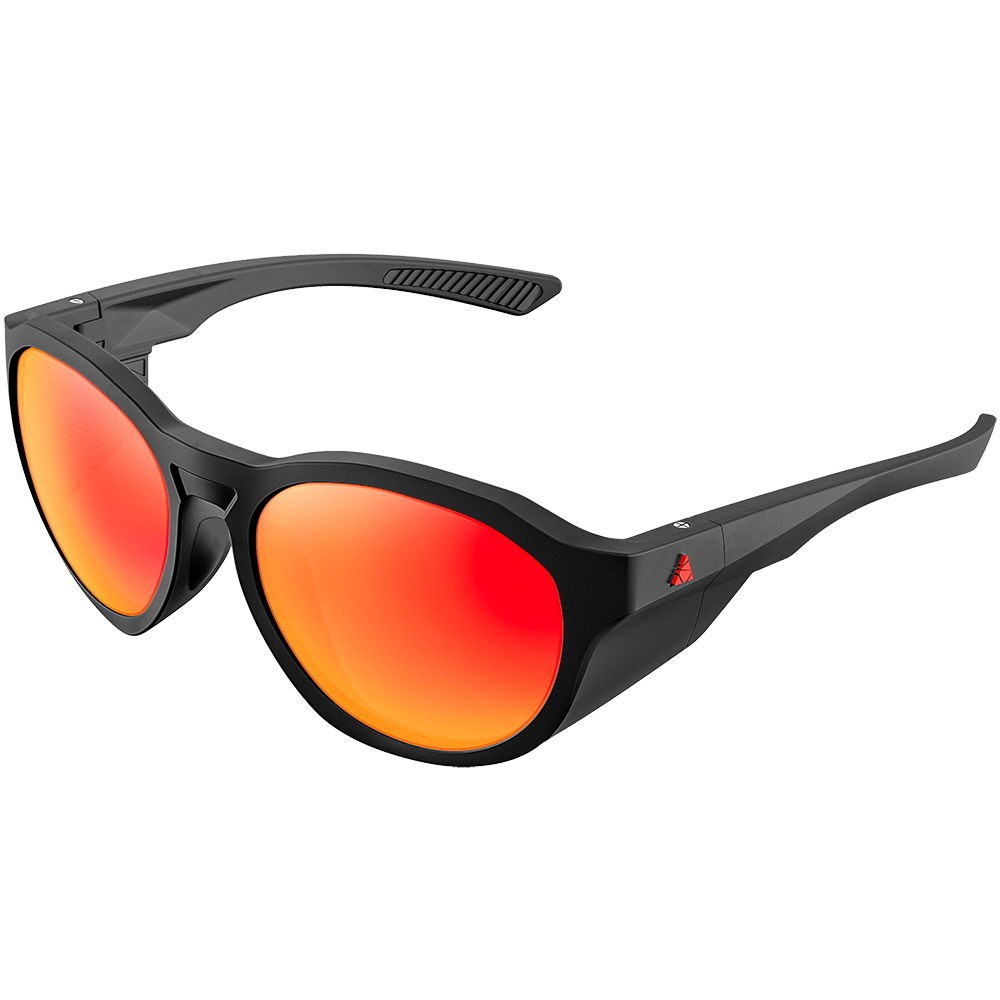 PERITO W POLARIZED MAT BLACK RED
