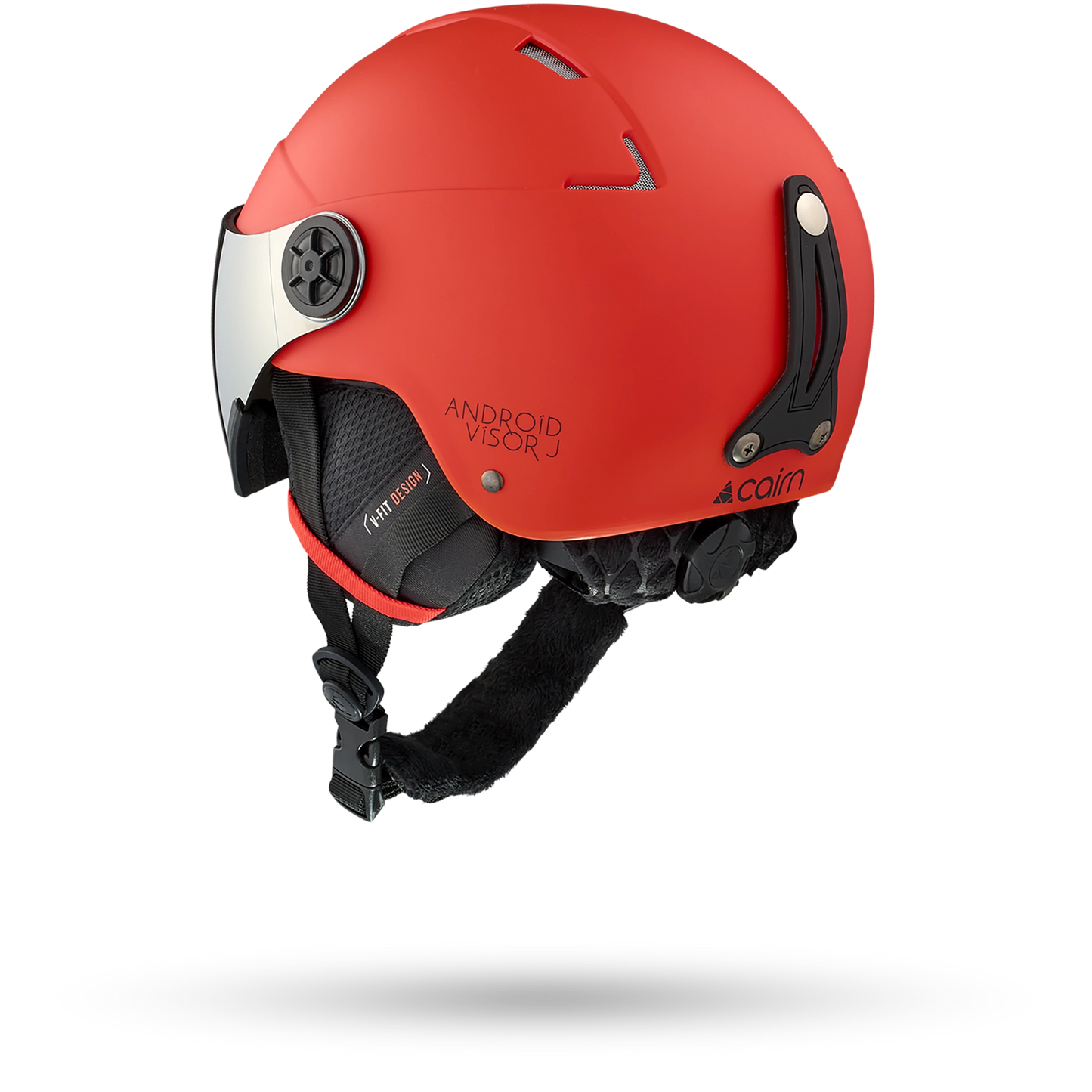 ANDROID VISOR J MAT BRIGHT RED