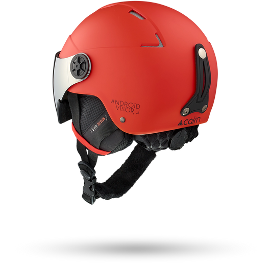 ANDROID VISOR J MAT BRIGHT RED