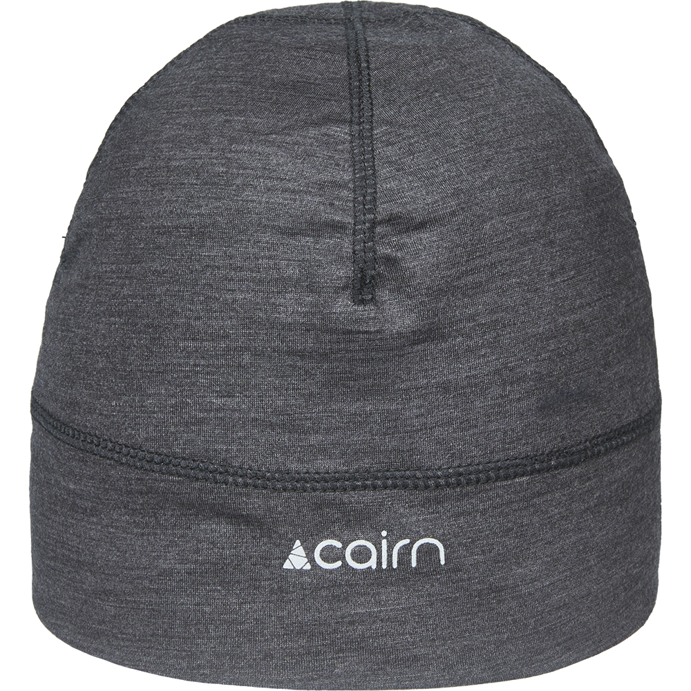 MERINO HAT BLACK CHINE