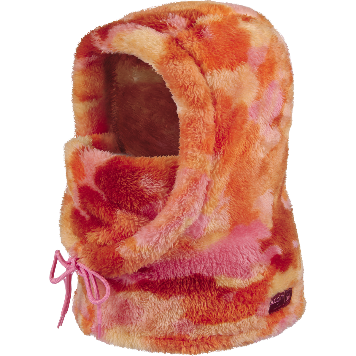 PLUSH BALACLAVA J PINK FLOWER