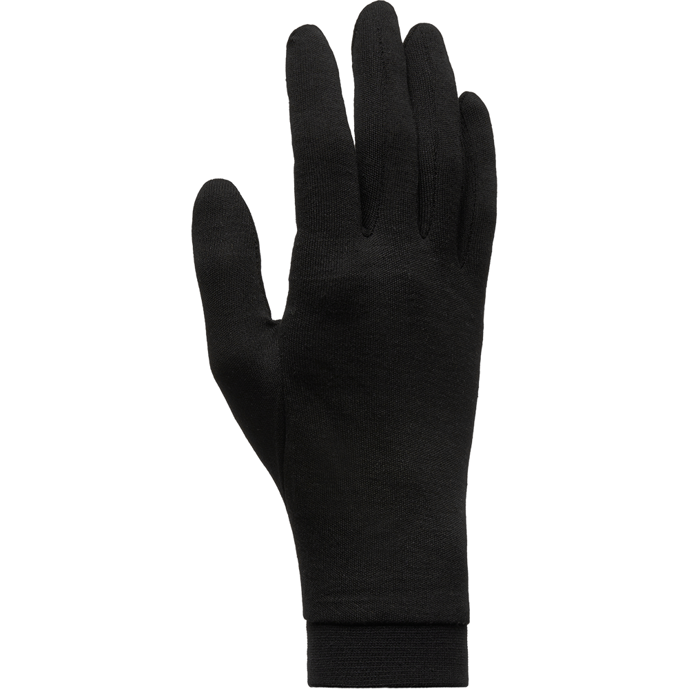 SILK GLOVES M BLACK