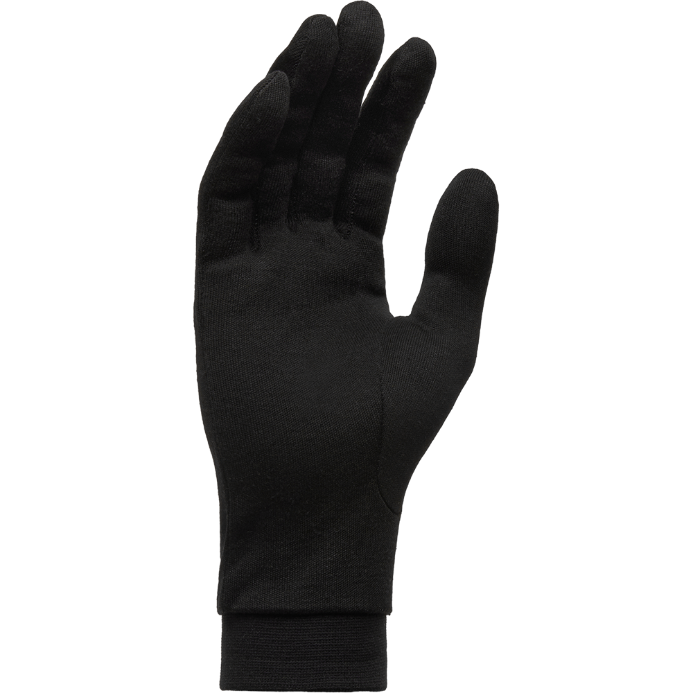 SILK GLOVES W BLACK